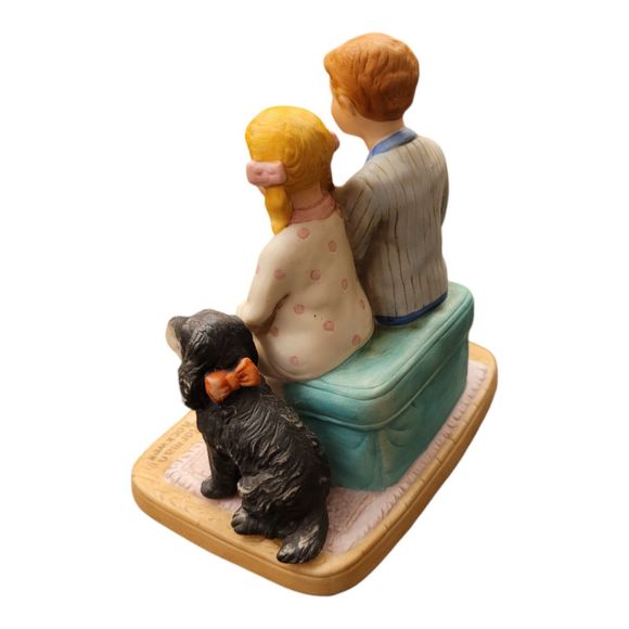 Vintage Norman Rockwell Santa's Visit Figurine - Picture 2 of 4